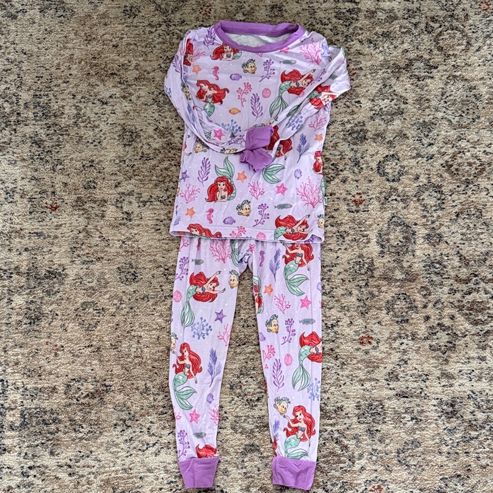 Little Sleepies Little Mermaid Two Piece Set- Size 2T